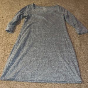 Mossimo heathered gray dress with 3/4 sleeves